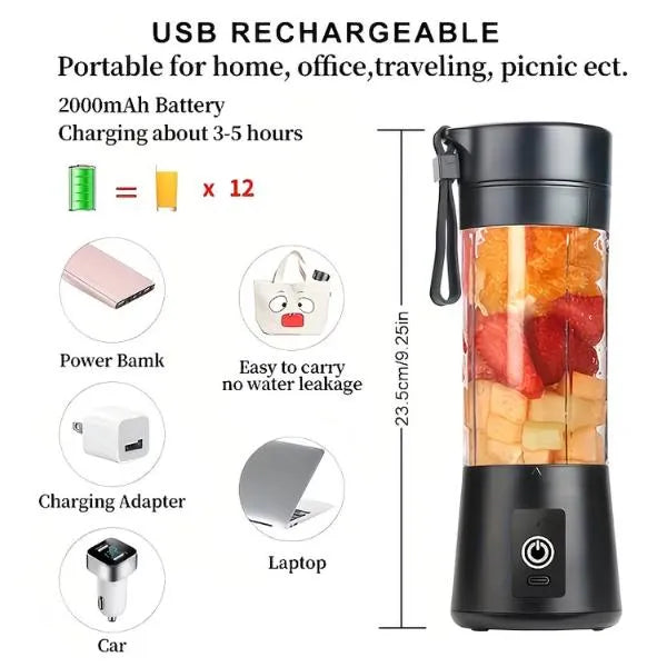 Portable Electric Juicer 6 Blade