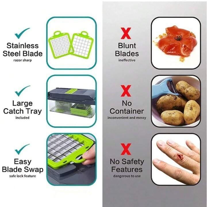 14-in-1 Vegetable Cutter & Slicer Set